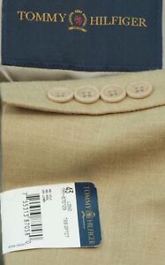 New Tommy Hilfiger Men's Silk Linen Wool Sport Coat Blazer Jacket Size 43L
