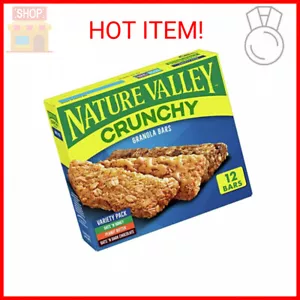 Nature Valley Crunchy Granola Bars, Variety Pack, 12 Bars, 8.94 OZ (6 Pouches) - Picture 1 of 2