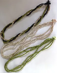 Halskette, Halskette, doppeltes Armband, Menge 15 Stück, vier Farben, 16 Zoll Verschluss - Bild 1 von 2