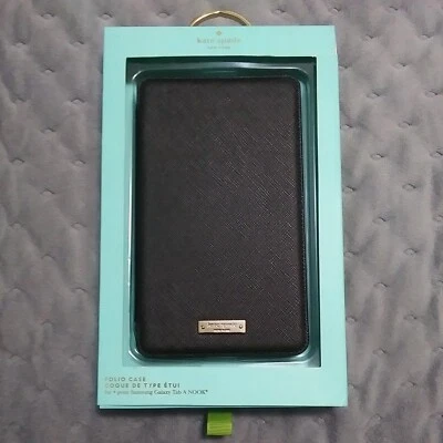 Kate Spade Samsung Galaxy Nook Folio Case - Black Vegan Leather Hardshell - Image 1 of 4