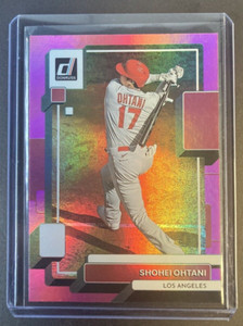 2022 Panini Donruss Shohei Ohtani Hitting Pink Parallel Holo #147