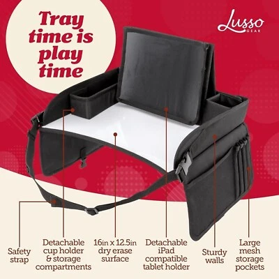 Lusso Gear Kids Travel Tray for Toddler & Kids Car Seat Travel Desk Essential - Image 1 of 4