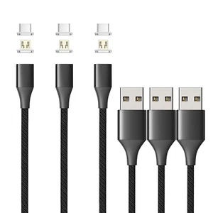 Netdot Gen10 2In1 Nylon Braided Magnetic Charging Cable Fast Charging and Data T - Picture 1 of 12