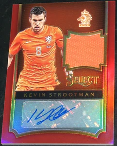 2015-16 Select Kevin Strootman Jersey Autographs RED Prizm # 5/5 Patch Auto 2016 - Picture 1 of 3