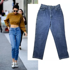 Vintage 90er Jahre schicke Damen Denim Tapered Leg High Waist Mom Jeans 27 x 27 Kylie USA - Bild 1 von 10