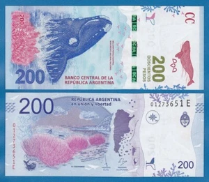 Argentina 200 Pesos P 364 ND 2018 2020 UNC Suffisso "E" - Foto 1 di 1