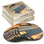 8x Round Coasters in the Box - Mixer Analog Parametric Equalizer  #16430