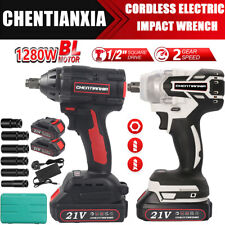 1000Nm 1/2" Cordless Electric Impact Wrench Drill Gun Ratchet Driver 1/2 Battery