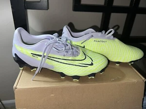 NEW: Nike Phantom GX Academy FG/Firm Ground Soccer Cleat Yellow/White Size-4.5 - Picture 1 of 5