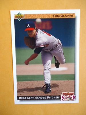 Tom Glavine - 1992 U.D. Diamond Skills Baseball card #713 - Atlanta Braves - P - Image 1 of 2