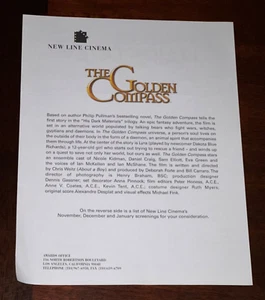 The Golden Compass Academy Film Screening Invitation Movie Schedule Daniel Craig - Picture 1 of 2