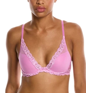 Natori Feathers Plunge T-Shirt Bra Violet Size 32C - Picture 1 of 1