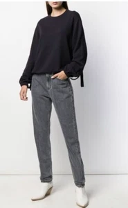 Helmut Lang Buckle Cuff Cotton Sweater dark  Navy Large perfect condition R.$350 - Picture 1 of 10