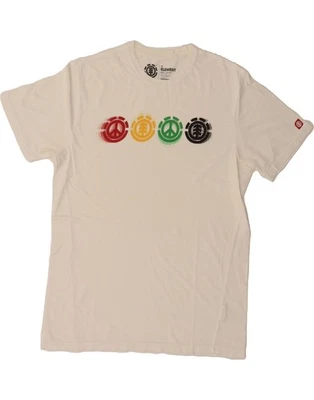 ELEMENT Womens Regular Fit Graphic T-Shirt Top UK 14 Medium White Cotton SJ12 - Image 1 of 3