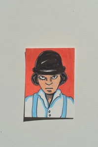 Pinturas artísticas originales ACEO Mecánicas naranja no impresas - Imagen 1 de 3