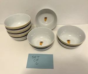 Rachael Ray Little Hoot Eule Müsli Suppe Salat Schüsseln Blätter Herbst 6er Set Neu - Bild 1 von 19