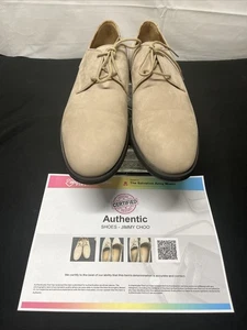 JIMMY CHOO Derby Shoes in Beige Suede Cowhide, Size 46 - Picture 1 of 12