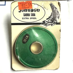 Vintage Johnson Sabra 130A Reel Extra Spool 20Lb Line Sealed - Picture 1 of 2