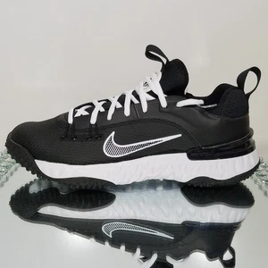 Herren 8 - Nike Alpha Huarache 9 Elite TF LAX Rasen Lacrosse schwarz weiß FN0310-002 - Bild 1 von 10