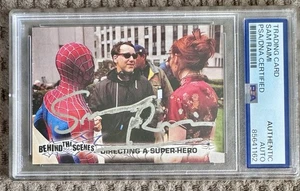 2002 Topps Spider-Man Signed Sam Raimi Directing A Super-Hero #83 PSA DNA Auto - Picture 1 of 3