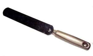 Ecko Spatula Utensil 11.5" Metallic Brown Wood Handle Stainless Steel Vintage - Picture 1 of 4