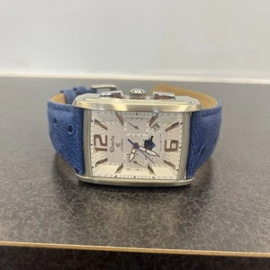 Eberle Automatikuhr Multifunktion Mondphase Blau Chronograph Herren Neu ohne Karton läuft - Bild 1 von 16