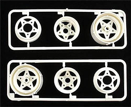 Felgen hinten R-Parts (2) für 58016 Grasshopper Tamiya 310555067 weiss - Bild 1 von 1