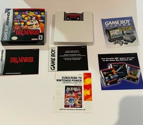 Insertos manuales Dr. Mario NES Series (Game Boy Advance GBA) CIB PROBADOS CASI COMO NUEVOS