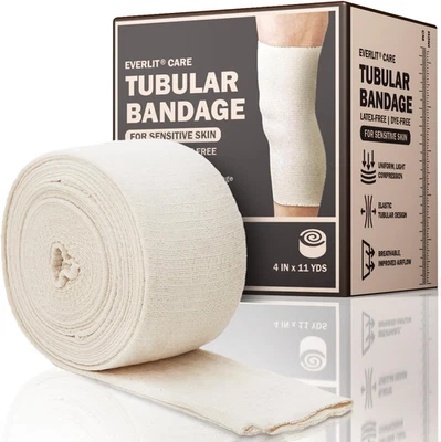 Cotton Blend Elasticated Tubular Support Bandage, 4" X 11 Yd, Latex-Free - Image 1 of 4