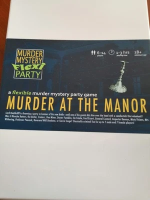 Murder At The Manor, Murder Mystery Flexi Party Party Game - Image 1 of 2