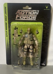 VALAVERSE ACTION FORCE 6" 1:12 - DESERT STEEL BRIGADE 04-04 - FIGURE MOSC ~NUOVO~ - Foto 1 di 4
