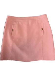 LOFT Falda Estructurada Tejida Botón Bolsillo Cambio Talla 14 Rubor Rosa Dinero Antiguo - Imagen 1 de 6