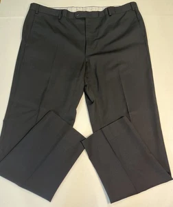Zanella Wool Men’s Black Stretch Dress Pants 44x33 - Picture 1 of 7