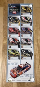 2009 NASCAR Ford Drivers Promo Poster Sprint Cup 12 in x 36 in - Picture 1 of 9