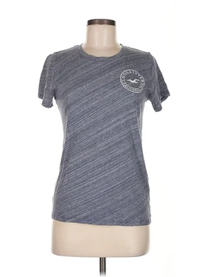 Camiseta Hollister feminina cinza ativa M - Imagem 1 de 4