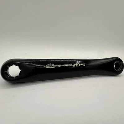 Shimano 105 Hollowtech Left Crank Arm 175mm FC-5502/5505 SPLINE Japan Black - Image 1 of 4