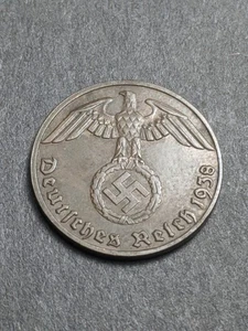 Moneda nazi 1938 E bronce 1 Reichspfennig Tercer Reich - Imagen 1 de 2