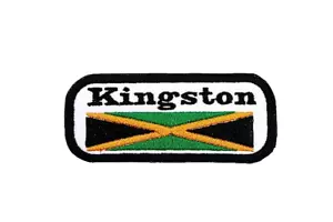 Flagge von Kingston Bügelbild bestickt Stoff Reise Souvenir Patch - Bild 1 von 2