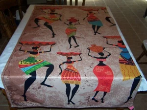 2 Lovely Room Darkening Curtains w/ Black Dancers 2 Similar Coordinated styles - Picture 1 of 4