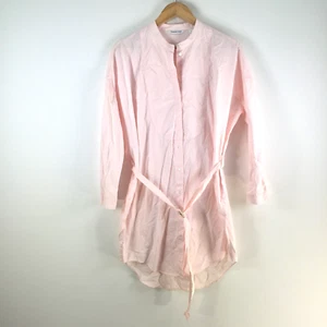 Country Road dress womens 8 pink long sleeve round neck cotton belt 108167 - Picture 1 of 9