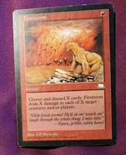 MP - Firestorm - Weatherlight - Magic the Gathering Card - PHOTOS+SCANS (A)