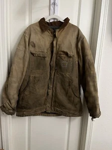 VINTAGE 90’s Carhartt Jacket Brown Tan Blanket Lined Detroit Style Size XL? - Picture 1 of 24