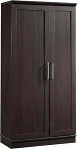 Homeplus Storage Cabinet/ Pantry Cabinets, Dakota Oak Finish - Picture 1 of 8