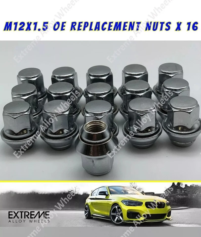 16x Alloy Wheel Nut For Ford Tourneo Transit Courier Van OE Replacements M12x1.5 - Image 1 of 1