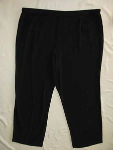 Pantalones rectos negros Eileen Fisher 100 % seda Georgette crepé-talla 24W- nuevos con etiquetas $248 - Imagen 1 de 12