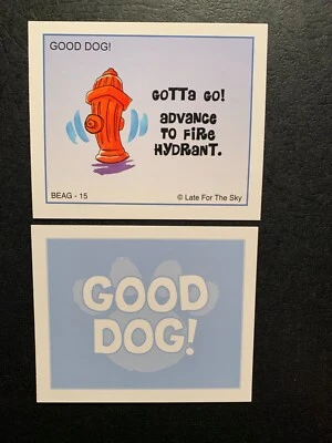 Monopoly  Beagle  GOOD DOG CARD   Gotta Go !   GAME REPLACEMENT CARD - Image 1 of 2