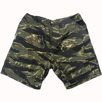 Shorts camuflado praia casual esportes militar fã fitness calças curtas - Imagem 1 de 4