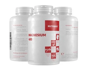 Nutrinax Magnesium 400 - 3x300 Kapseln - 400mg reines Magnesium Pulver Kapseln - Bild 1 von 6