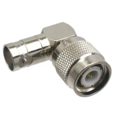 Right angle TNC Male Plug to BNC Female Jack RF Coaxial Adapter Connector - Image 1 of 4