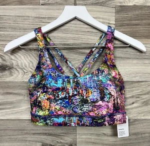 Lululemon Energy Bra Luxtreme Size 8 B/C Cup Electric Jungle Multi ECJM 25103. - Picture 1 of 7